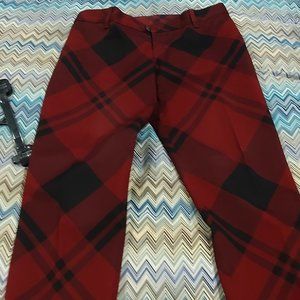 Gucci Holiday Cropped Pants - Black & Red - Sz 42